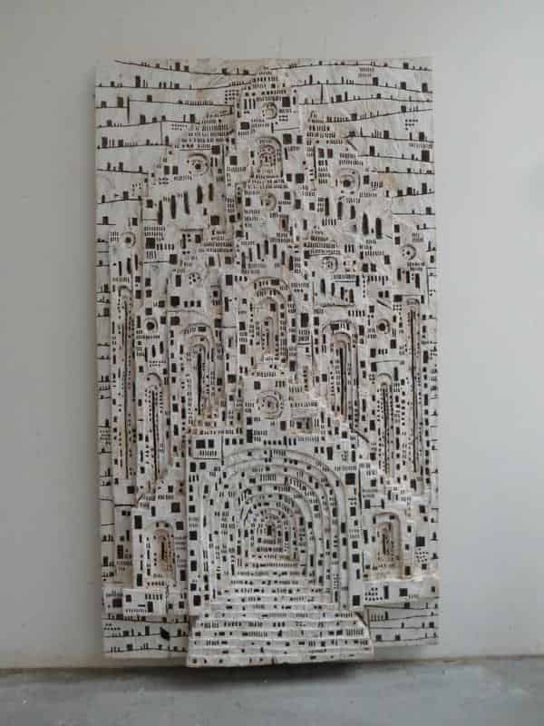 Klaus Hack, Kathedrale 2018, 172x96x9 cm